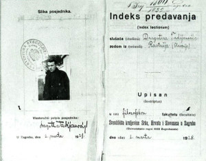 Indeks Filozofskog fakulteta, 1928.